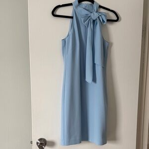 Elegant Blue Halter Dress